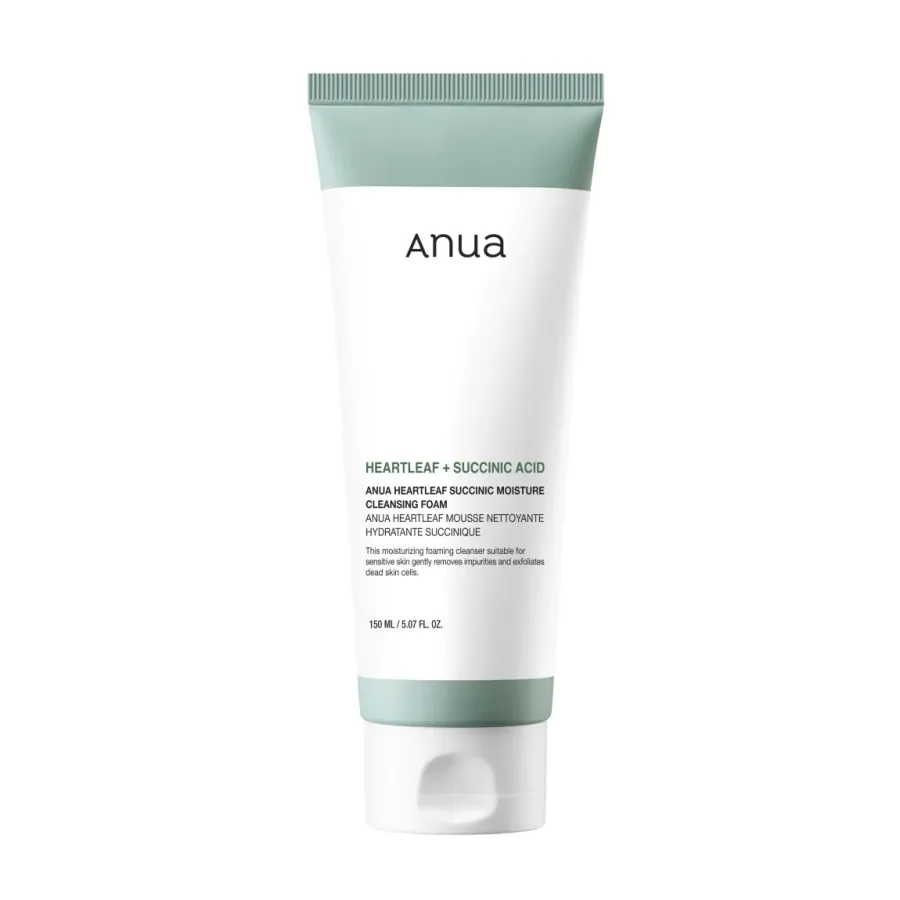 Anua Heartleaf Succinic Moisture Cleansing Foam (150ml)