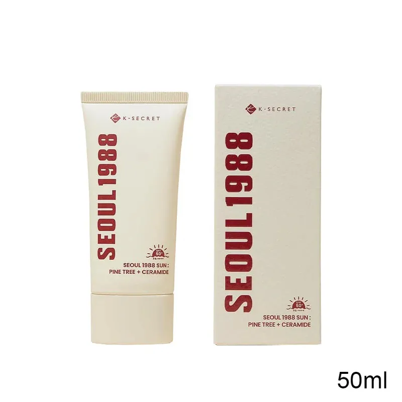 K-SECRET SEOUL 1988 Sunscreen : Pine Tree + Ceramide SPF 50+ 50ml