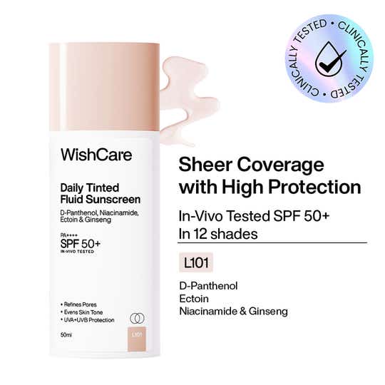 Wishcare Daily Tinted Fluid Sunscreen 50ml – Shade L101