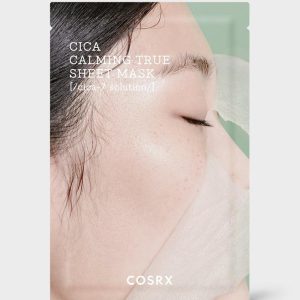 Cosrx Pure Fit Cica Calming True Sheet Mask pouch on white background