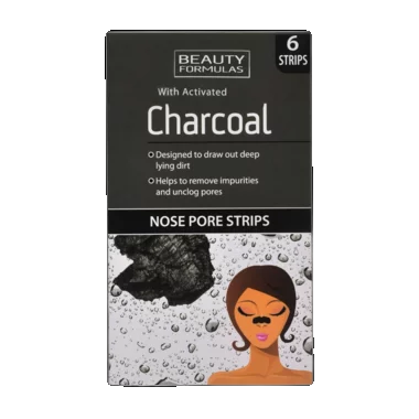 Beauty Formulas Nose Pore Strips Charcoal 6pcs