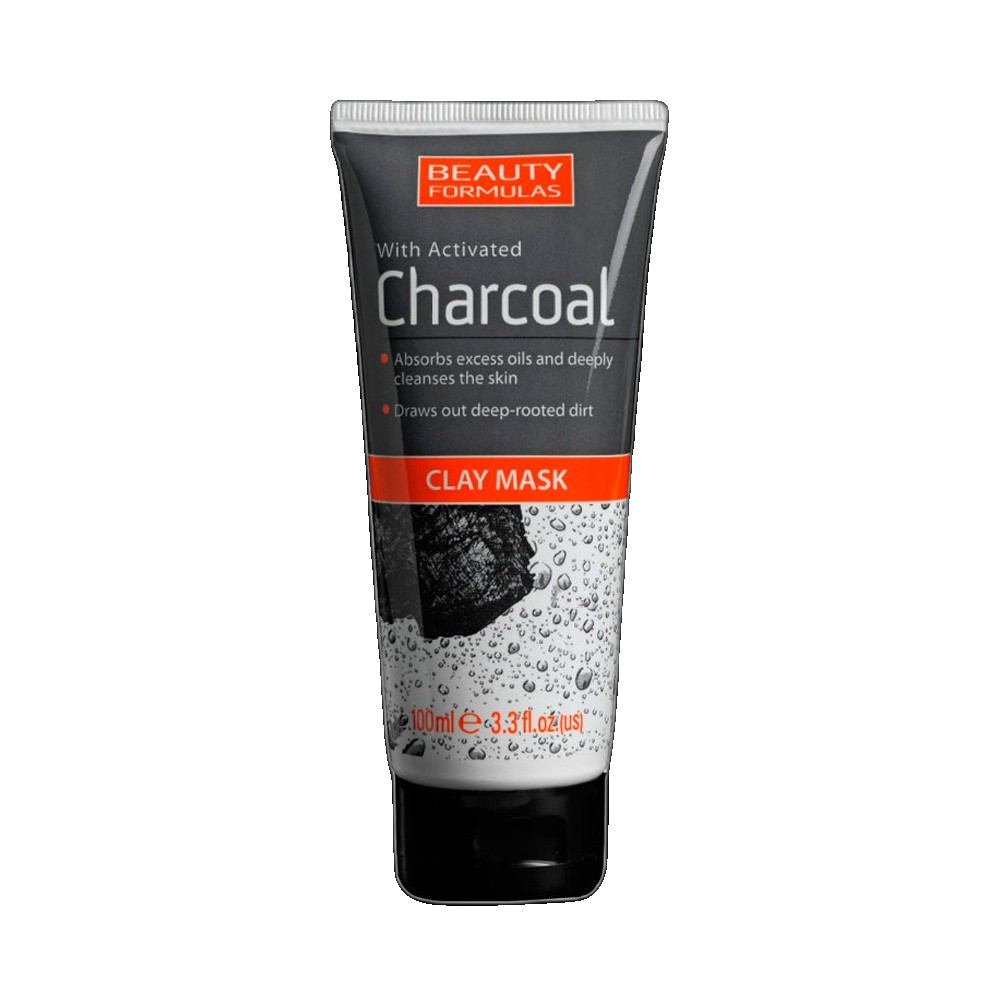 Beauty Formulas With Activated Charcoal Clay Mask 100ml