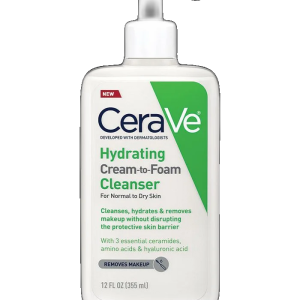 Cerave Hydrating Cream-to-Foam Cleanser – 355 ml