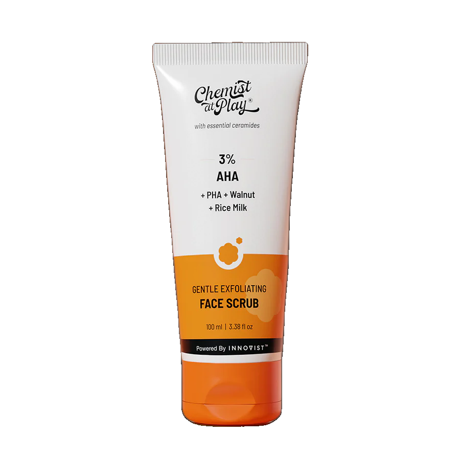 Chemist At Play Gentle Exfoliating Face Scrub for Clear & Glowing Skin 100 ml