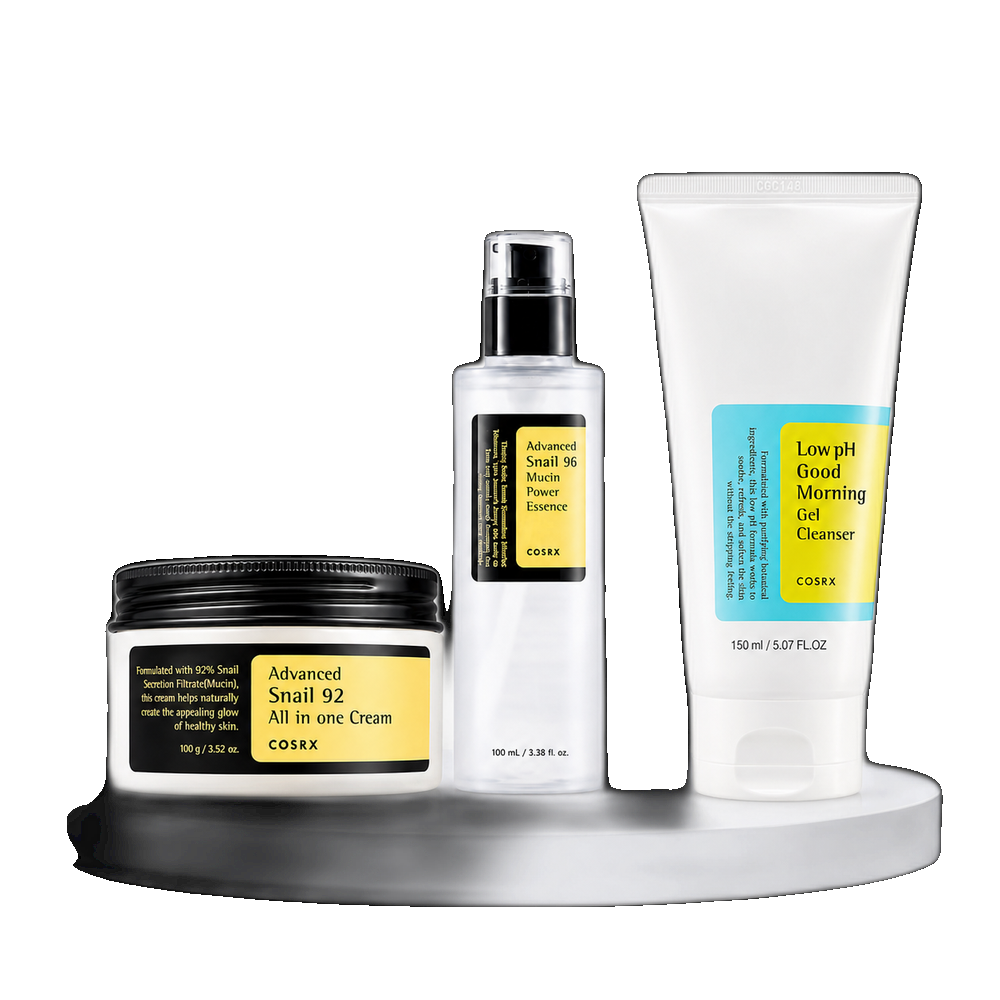COSRX Glass Skin Glow Trio (150ml + 100ml + 100g) – Glow + Hydration Care