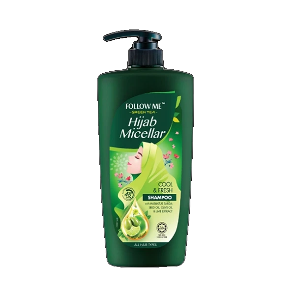 Follow Me Green Tea Hijab Micellar Cool Fresh Shampoo-650ml