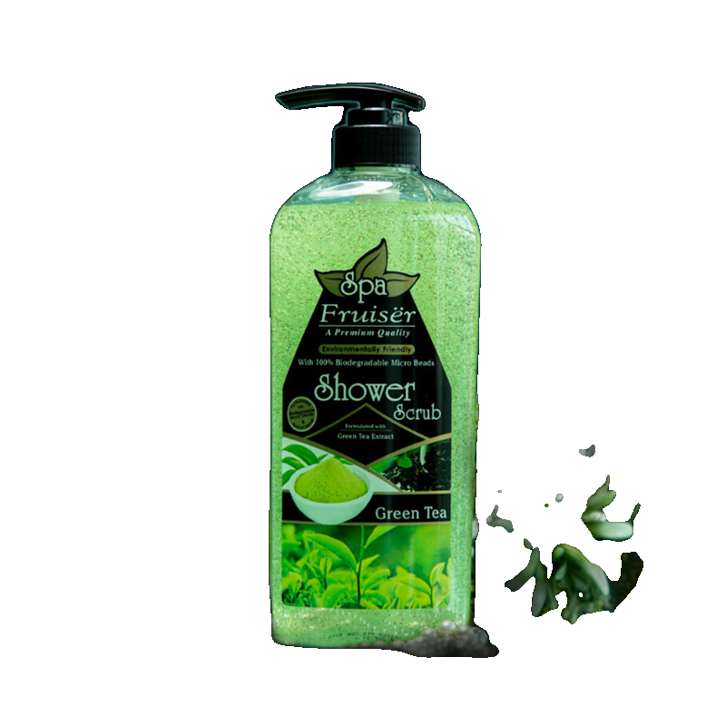 Fruiser Spa Green Tea Shower Scrub 730ml