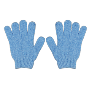 Skinlogic Exfoliating Shower Gloves 1 Pair – Blue