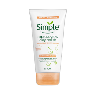 Simple Express Glow Clay Polish Facial Wash 150ml