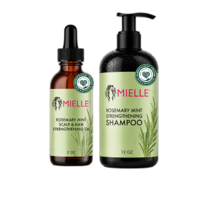 MIELLE Rosemary Mint Hair Strengthening Duo oil 59ml+shampoo 355ml