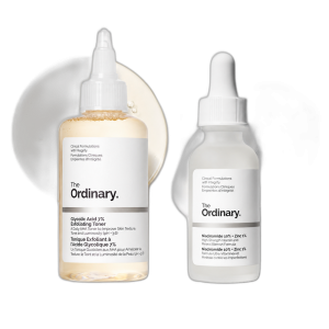 The Ordinary Glycolic Acid Toner (100ml) & Niacinamide Serum (30ml) Glow & Pore Refining Duo