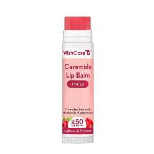 Wishcare Ceramide Lip Balm with SPF 50 PA+++ – Kojic Acid & Niacinamide (Tinted)