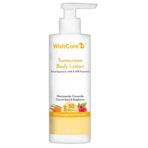 Wishcare SPF 50 Sunscreen Body Lotion – PA+++ UVA & UVB Protection 200ml